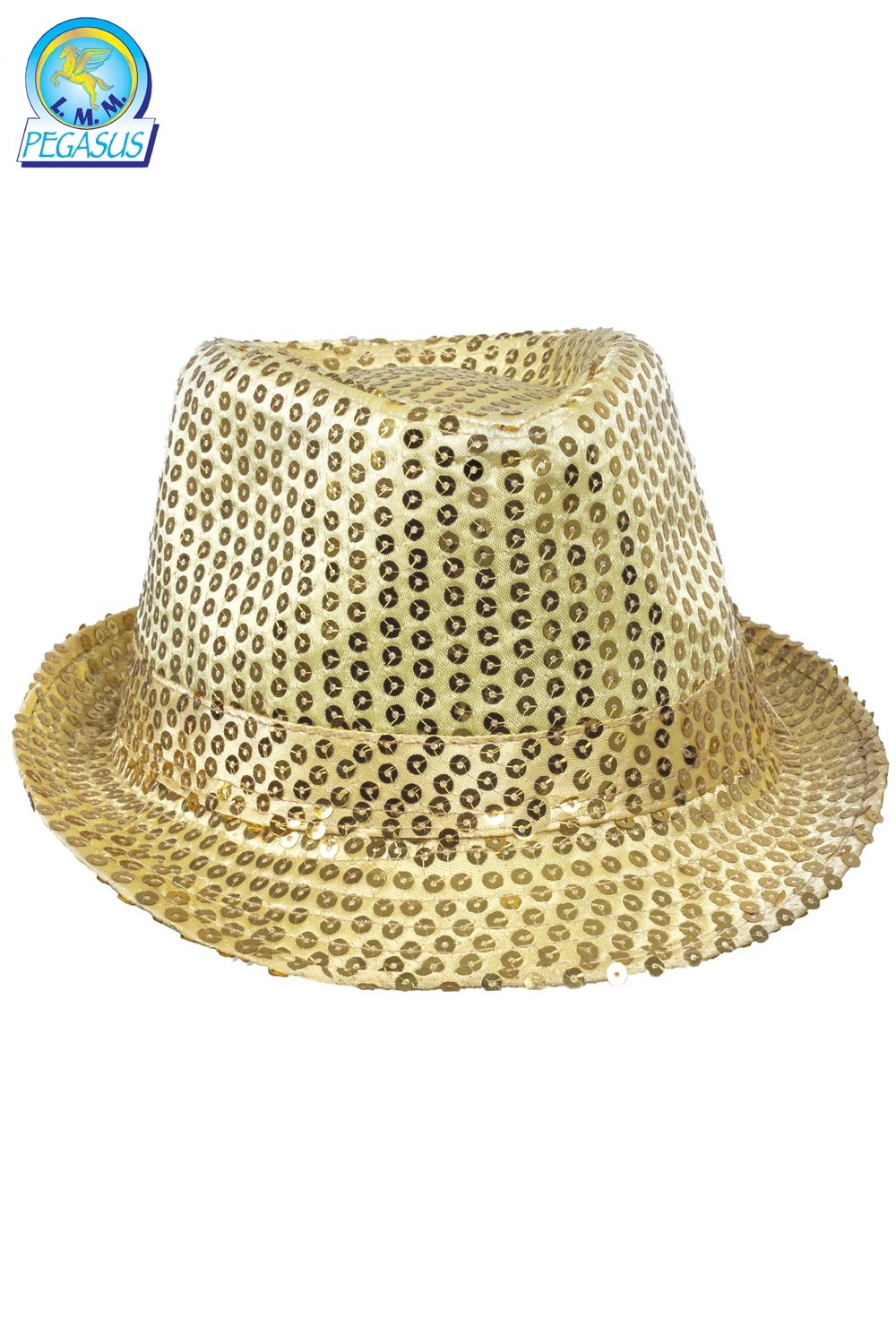CAPPELLO PAILLETTES ORO